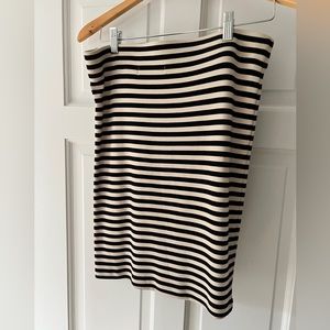 Madewell/Hi-Line stretch stripe Pencil Skirt